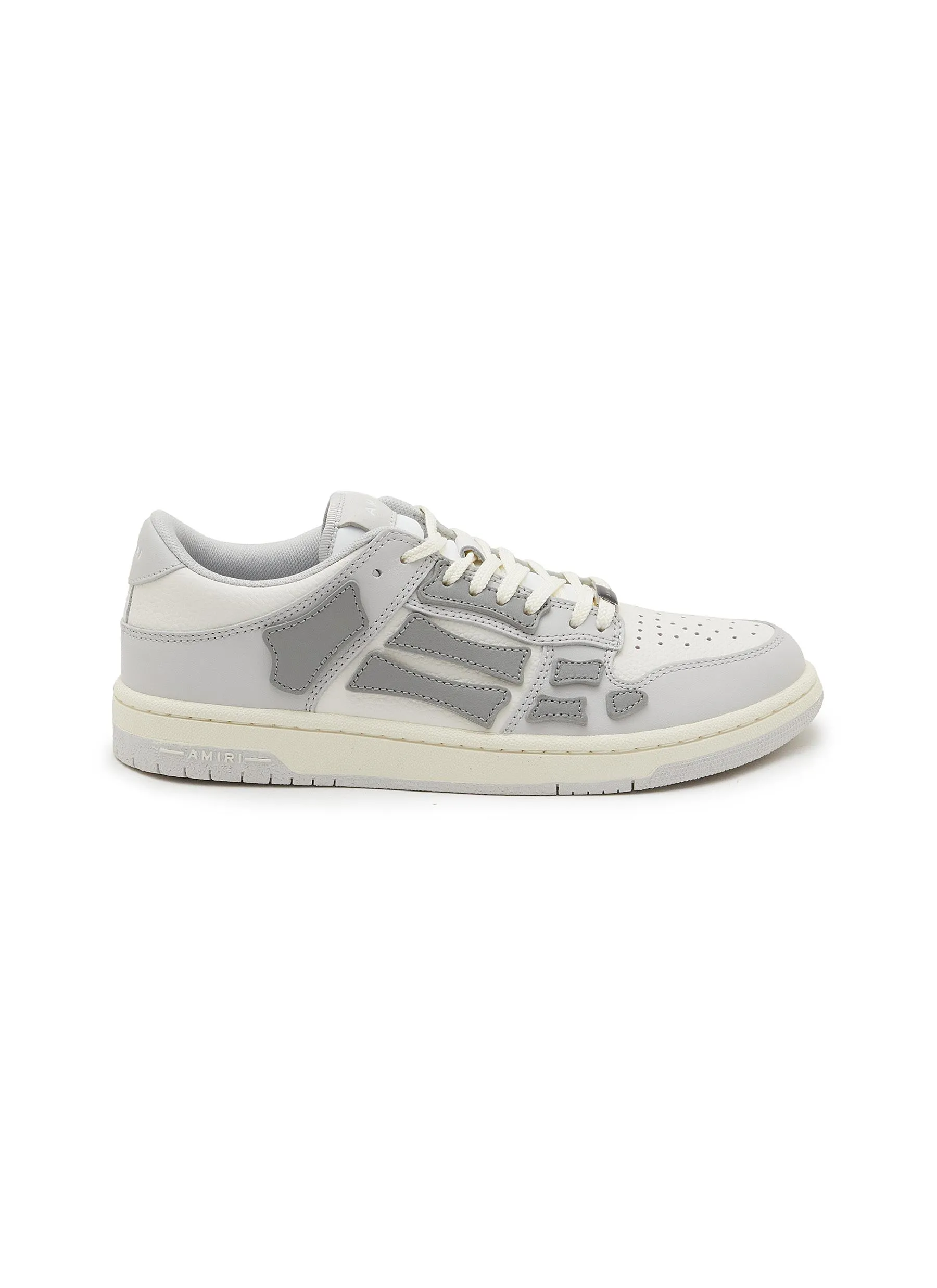 AMIRI Grey Skel Leather Low Top Women's Sneakers