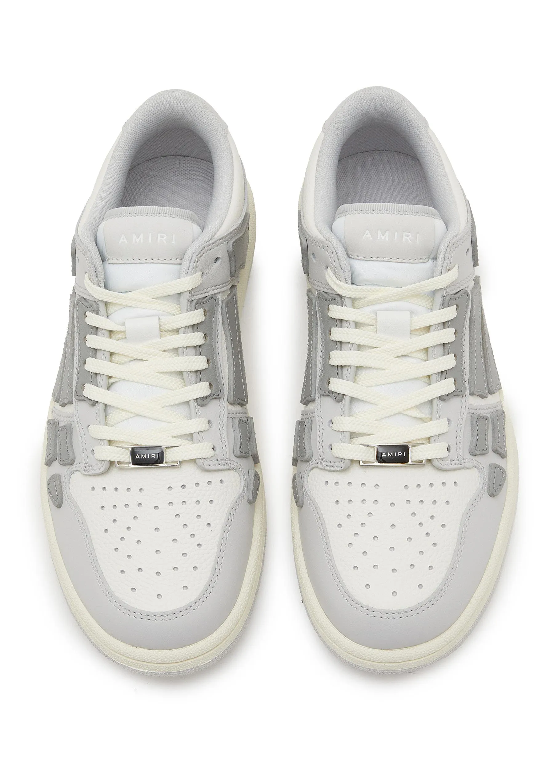 AMIRI Grey Skel Leather Low Top Women's Sneakers