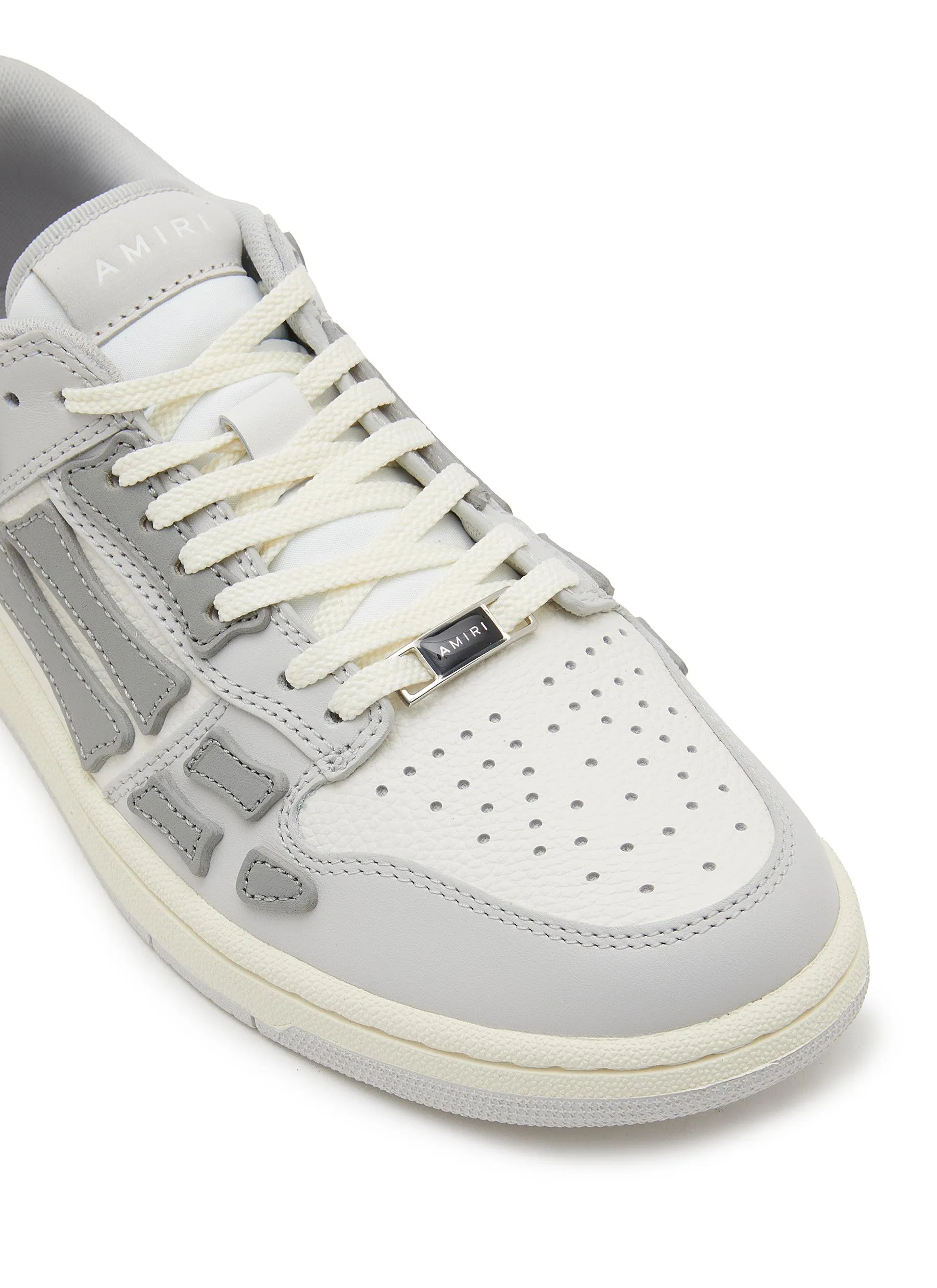 AMIRI Grey Skel Leather Low Top Women's Sneakers