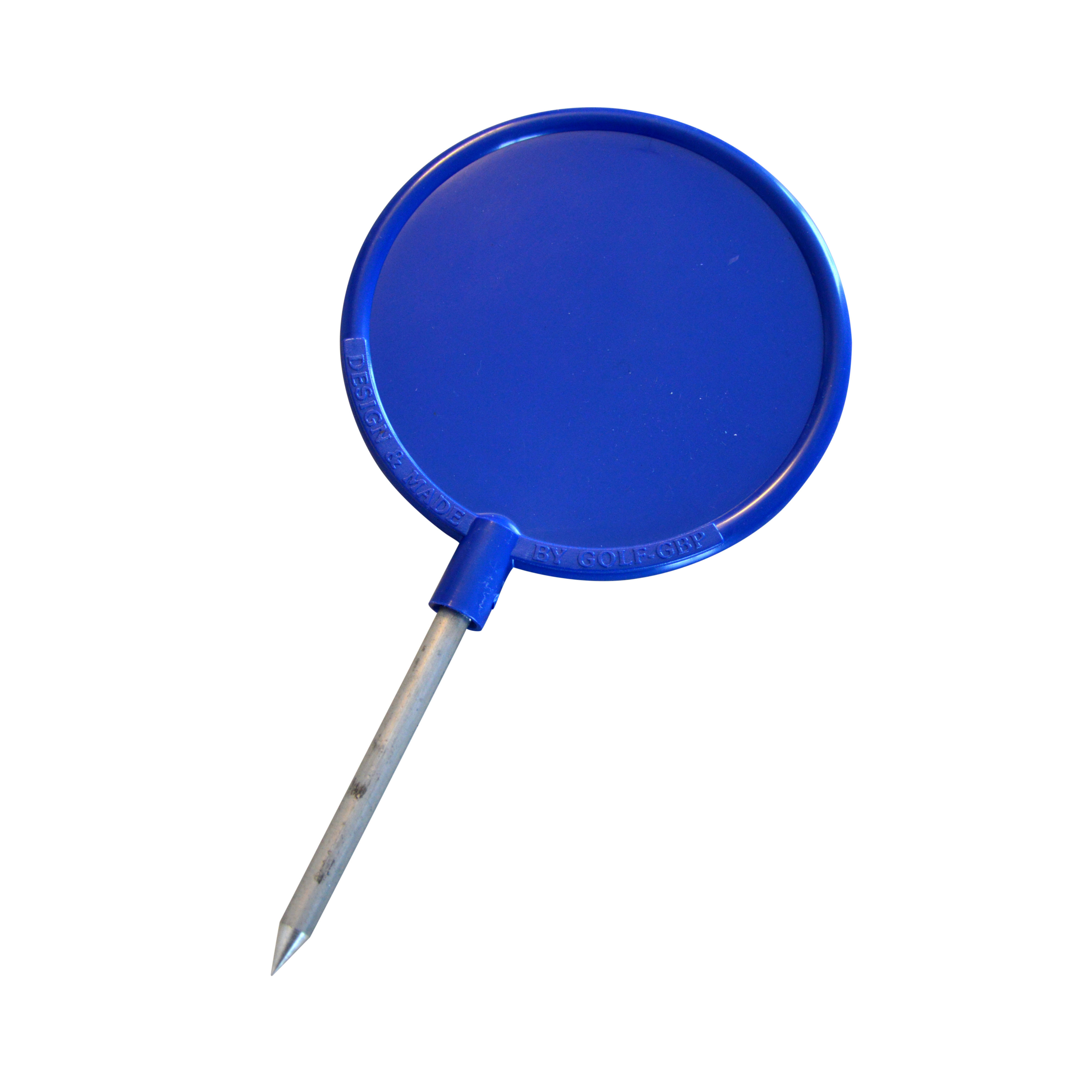 12 cm Round Tee Marker, Blue.