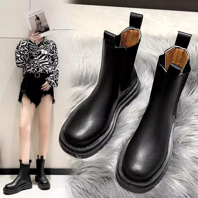 2024 Women's Knee High Square Heel Winter Knight Boots - Thicken, Long, Motorcycle Boots