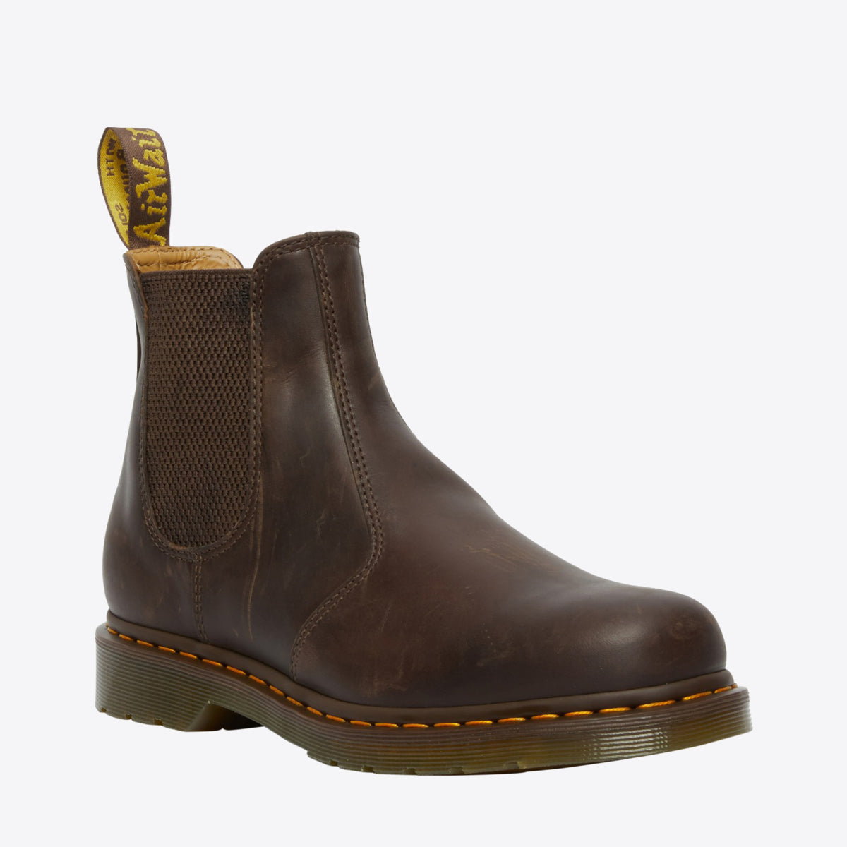 2976 Yellow Stitch Crazy Horse Chelsea Boot - Search engine optimized result is: Yellow Stitch Crazy Horse Chelsea Boot