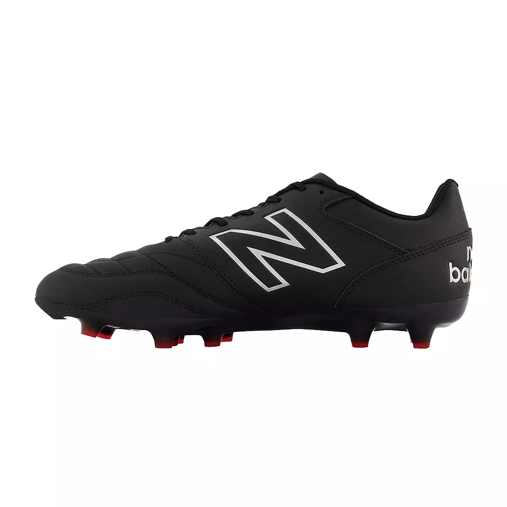 442 V2 Team FG 2E Football Boots Black White Red - New Balance