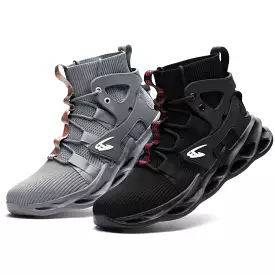 799 High Top Steel Toe Non-Slip Work Boots Black/Grey