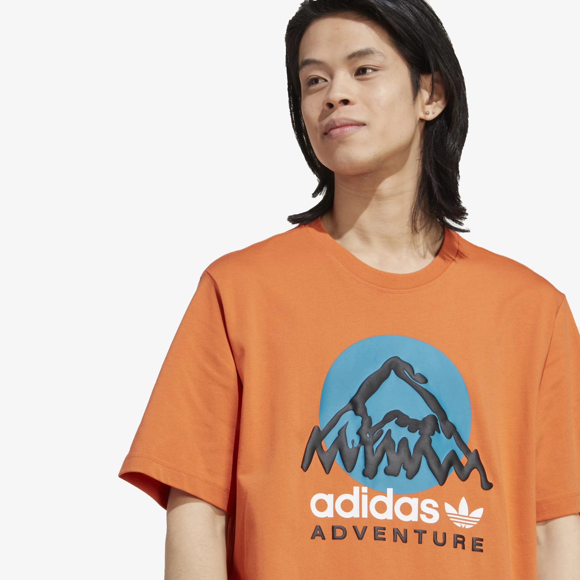 adidas adventure mountain front t-shirt craft orange