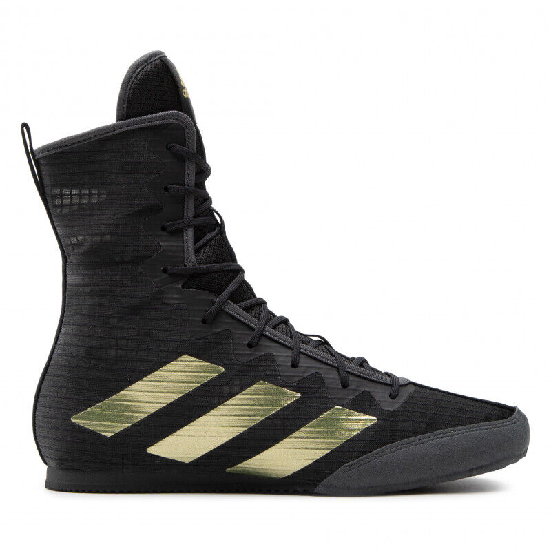 adidas Box Hog 4 Boxing Boots - Black and Gold