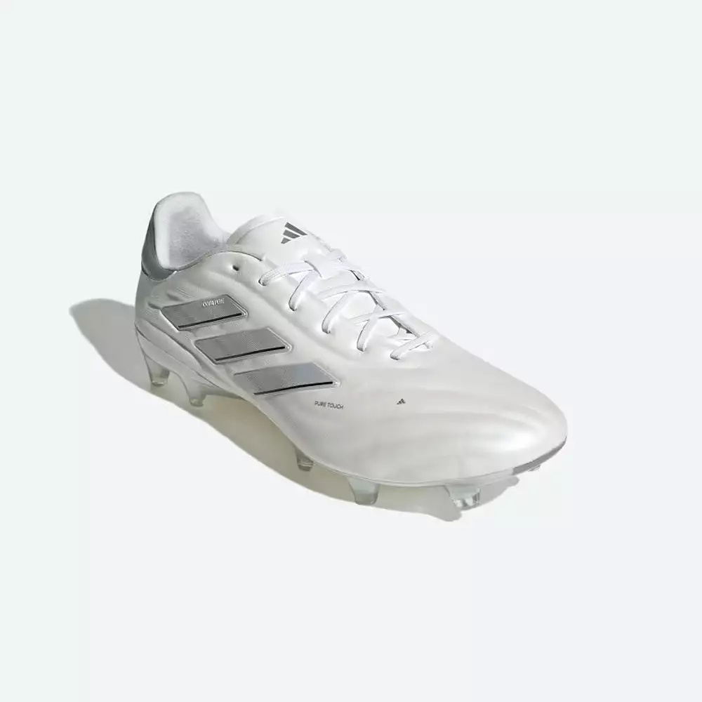 Adidas Copa Pure 2 Elite FG Boots (White/Silver Metallic)