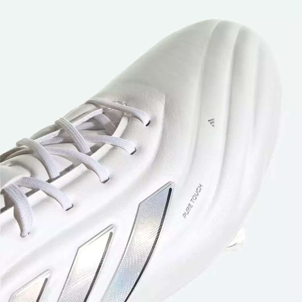 Adidas Copa Pure 2 Elite FG Boots (White/Silver Metallic)