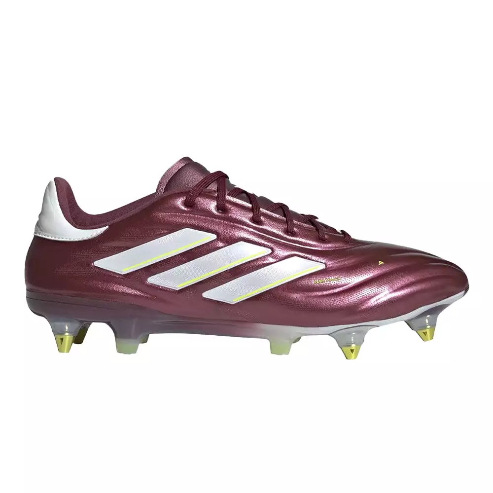 Adidas Copa Pure II Elite SG Shadow Red White Yellow Football Boots.