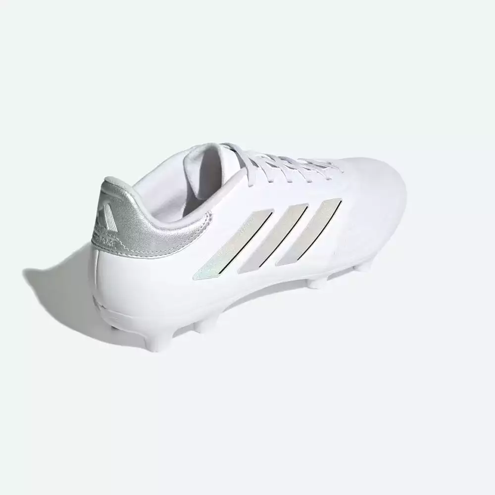 Adidas Copa Pure II League FG Soccer Cleats (White/Silver Metallic)