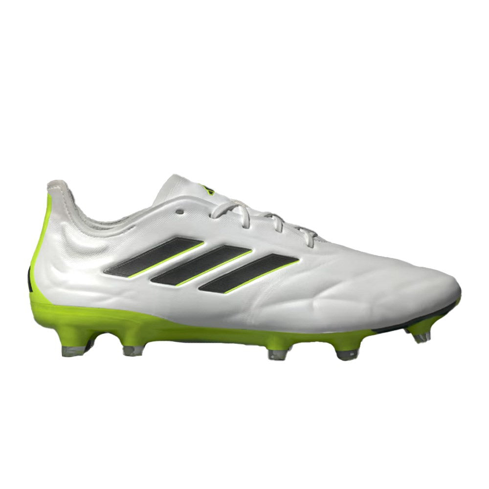 Adidas Copa Pure II.1 FG Soccer Shoes - White/Black/Lucid Lemon