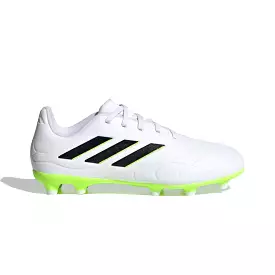 Adidas Copa Pure II.3 FG Jnr Soccer Cleats - White/Black/Lucid Lemon