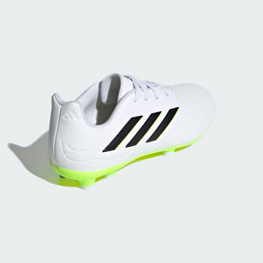 Adidas Copa Pure II.3 FG Jnr Soccer Cleats - White/Black/Lucid Lemon