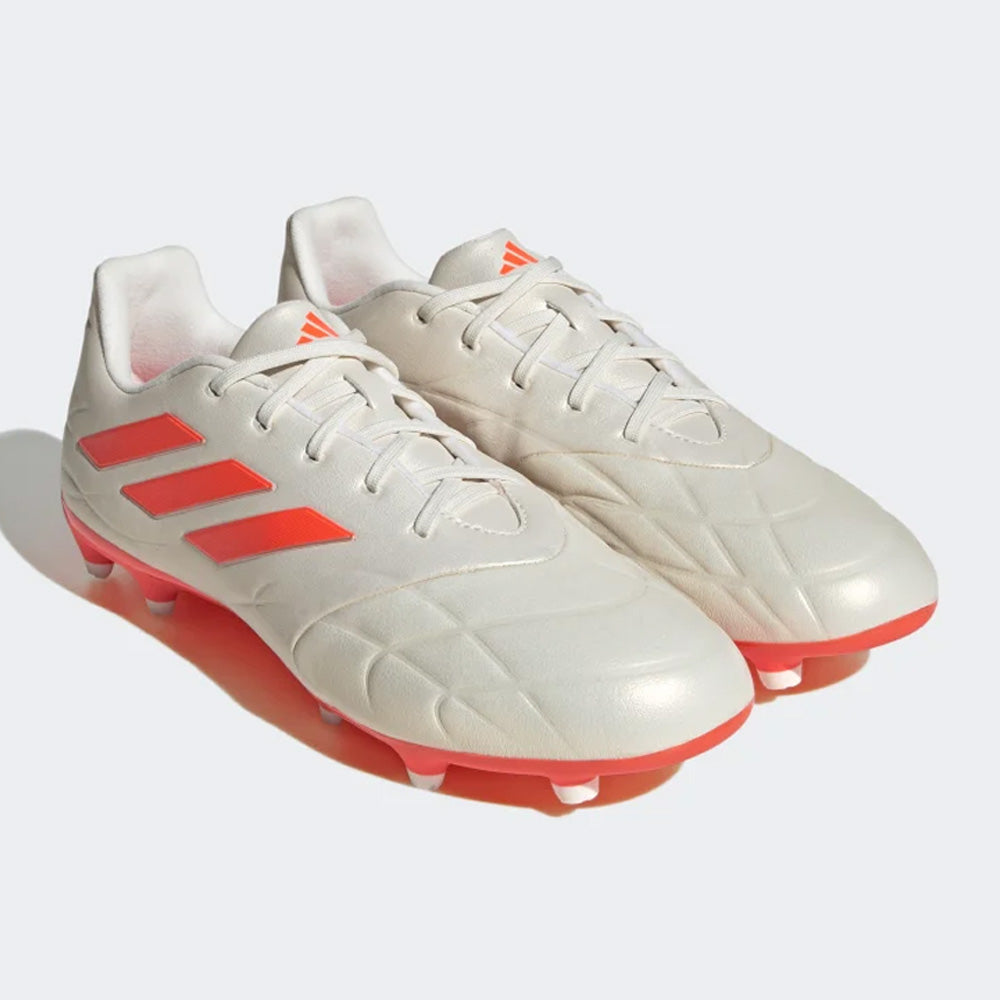 Adidas Copa Pure.3 FG Football Boots - Off White/Orange color.