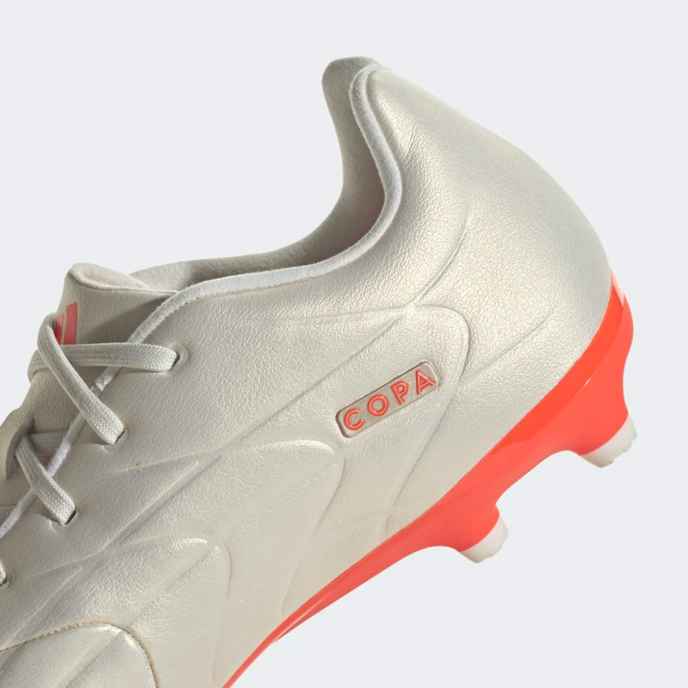 Adidas Copa Pure.3 FG Football Boots - Off White/Orange color.