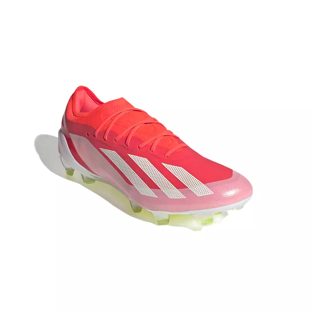 Adidas Crazyfast Elite FG Football Boots - Solar Red, White, Yellow.