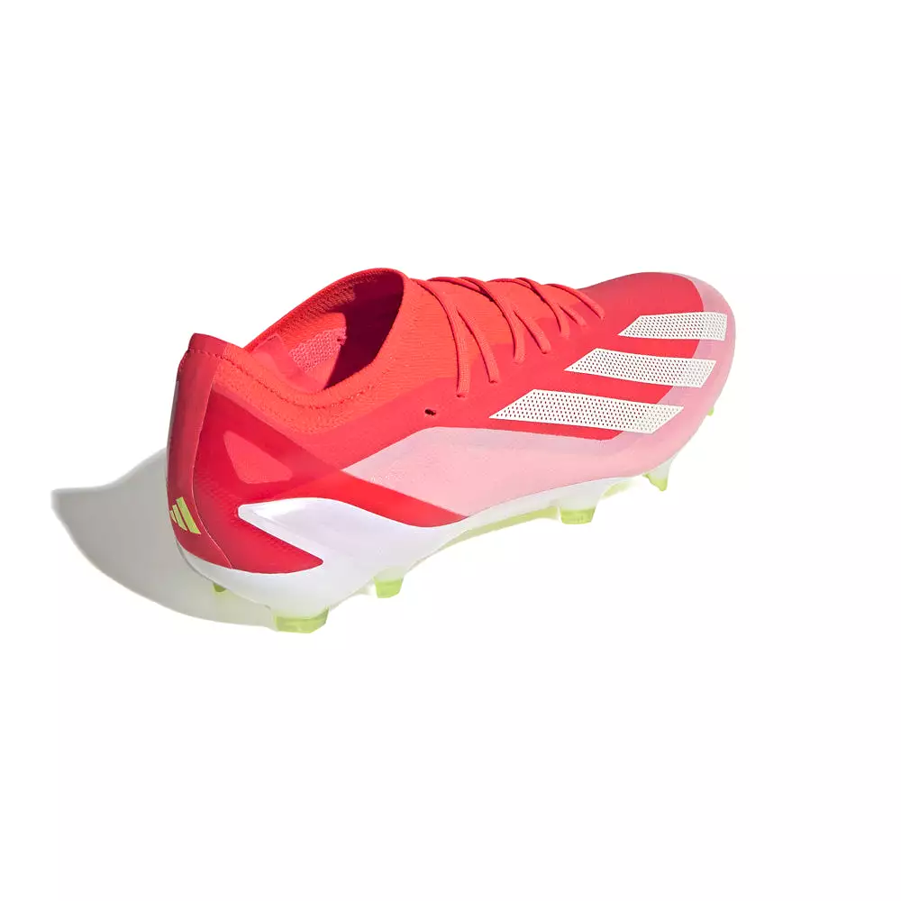 Adidas Crazyfast Elite FG Football Boots - Solar Red, White, Yellow.