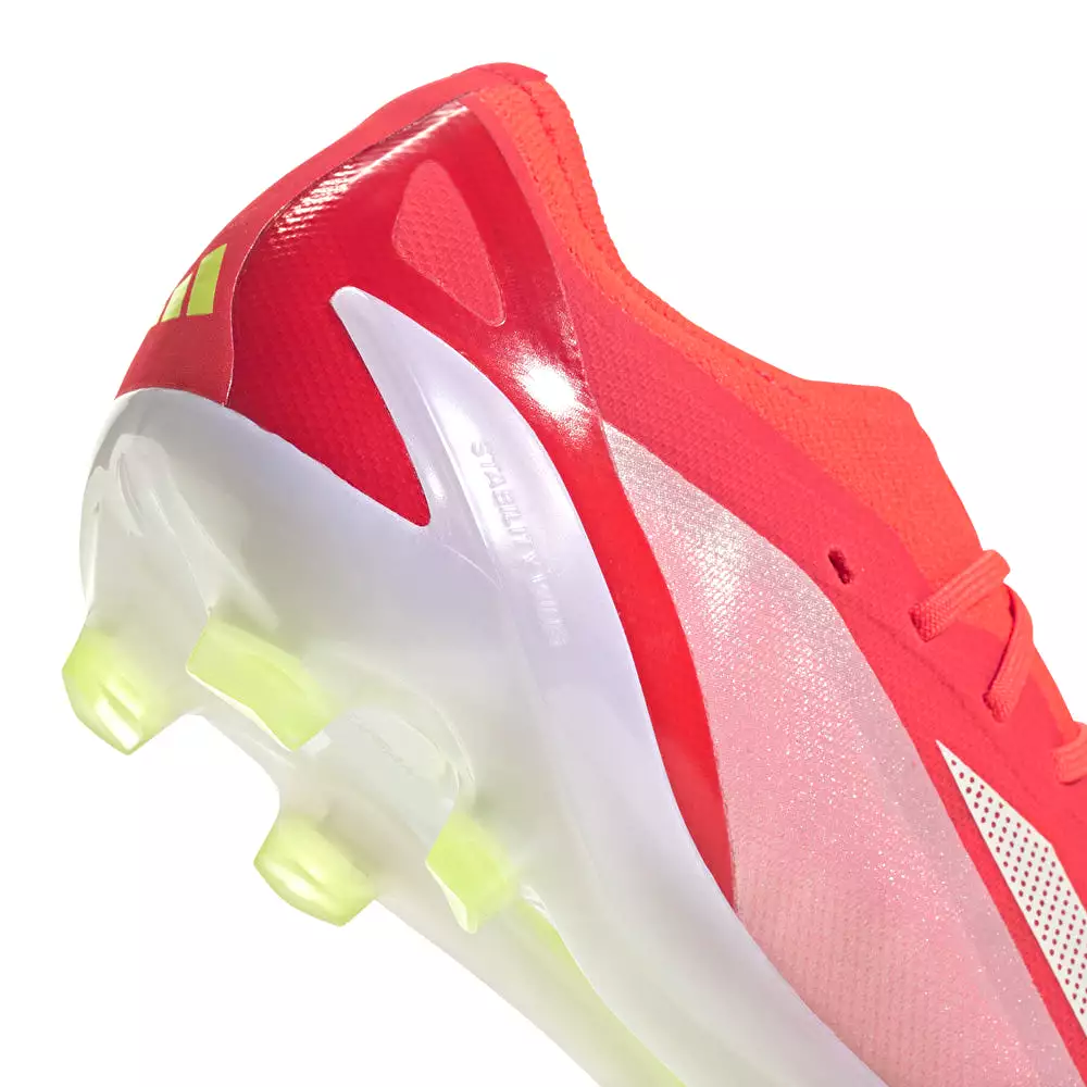 Adidas Crazyfast Elite FG Football Boots - Solar Red, White, Yellow.