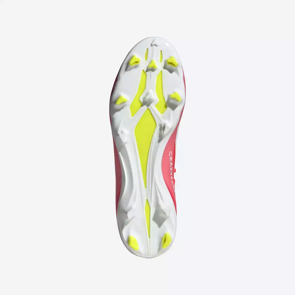 Adidas Crazyfast League FG Football Boots - Solar Red/White/Yellow