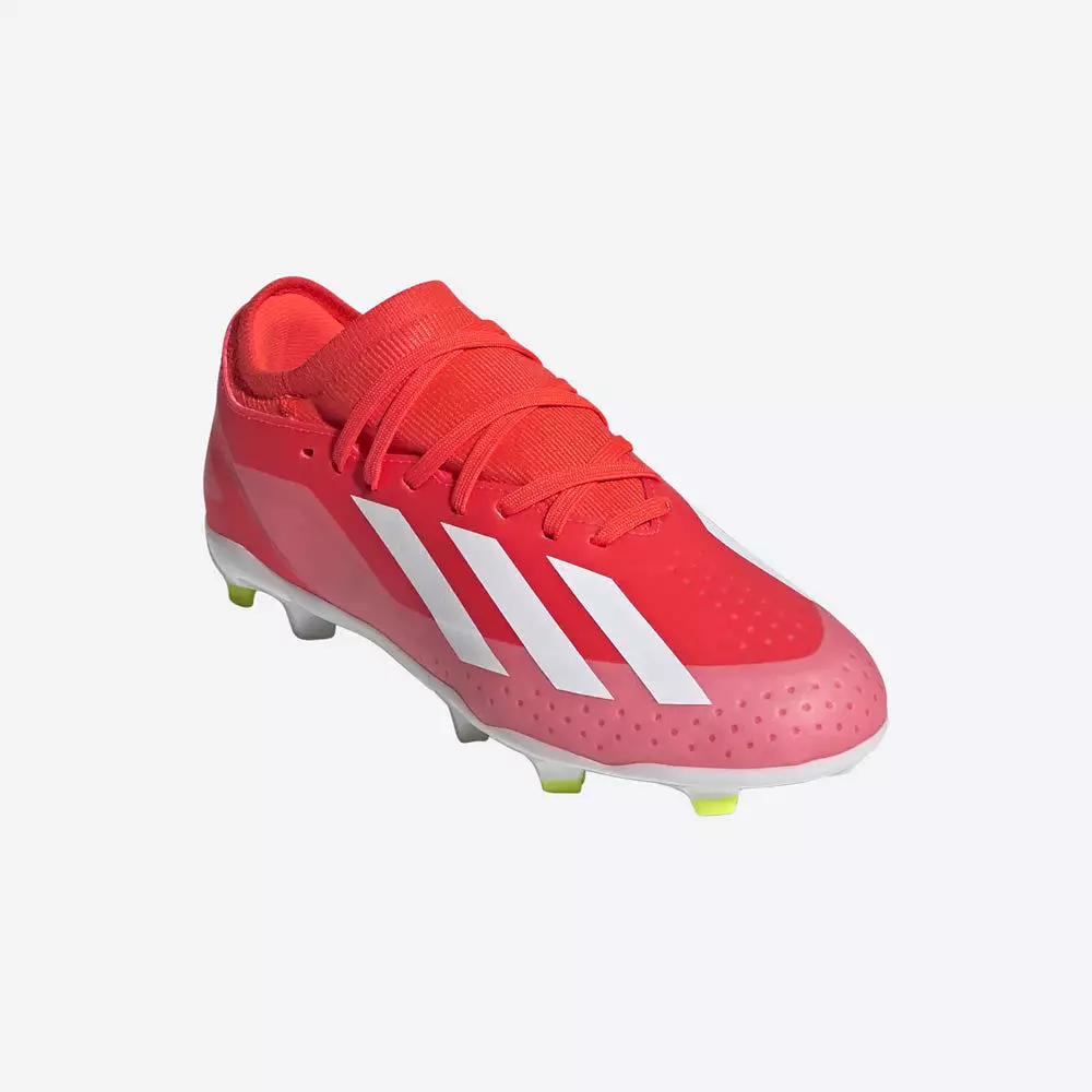 Adidas Crazyfast League FG Junior Football Boots - Solar Red/White/Yellow