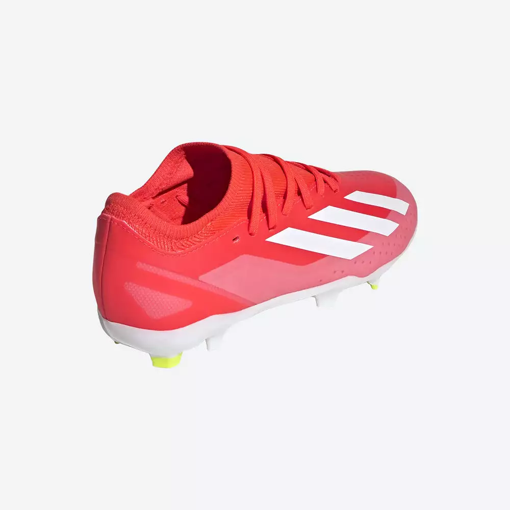 Adidas Crazyfast League FG Junior Football Boots - Solar Red/White/Yellow