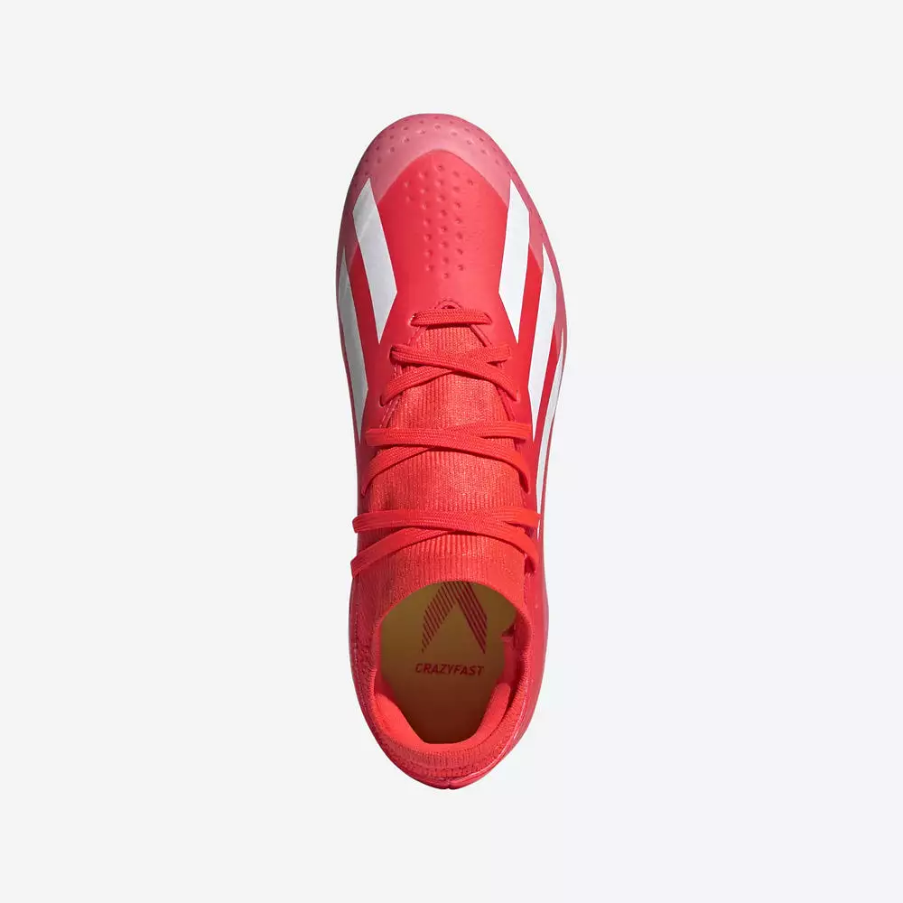 Adidas Crazyfast League FG Junior Football Boots - Solar Red/White/Yellow