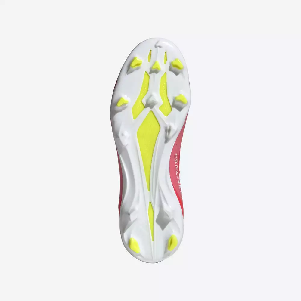 Adidas Crazyfast League FG Junior Football Boots - Solar Red/White/Yellow