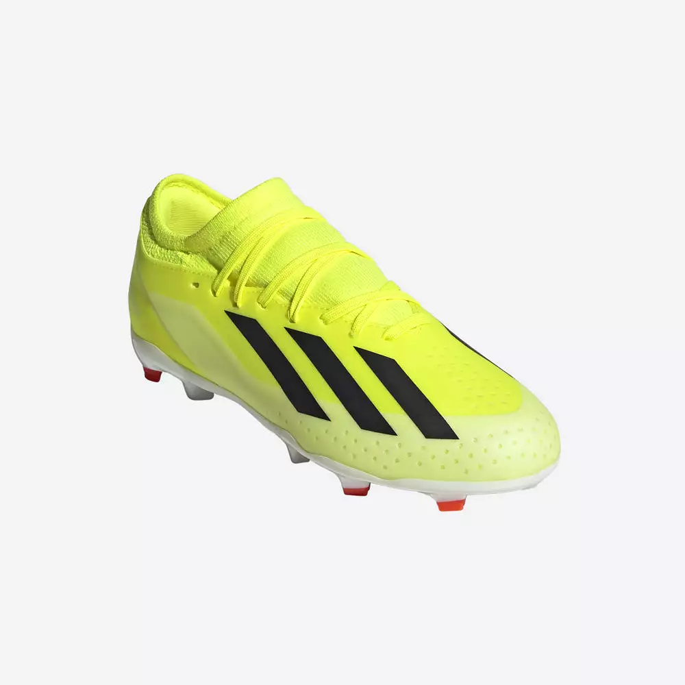 Adidas Crazyfast League FG Junior Football Boots - Team Solar Yellow/Black/Solar Red.