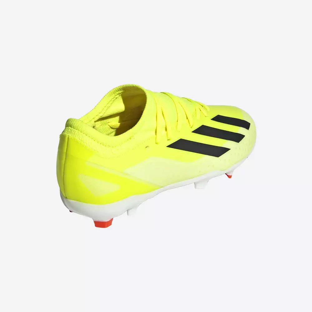 Adidas Crazyfast League FG Junior Football Boots - Team Solar Yellow/Black/Solar Red.