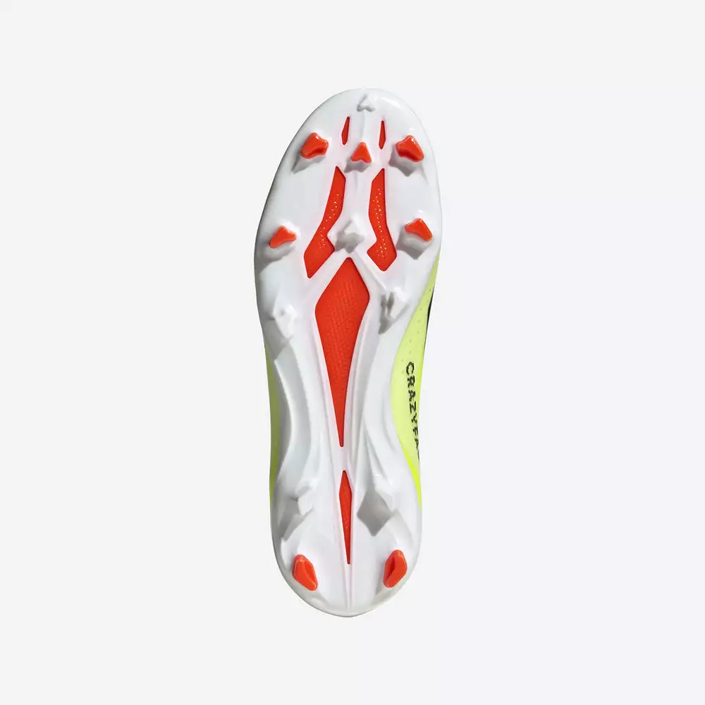 Adidas Crazyfast League FG Junior Football Boots - Team Solar Yellow/Black/Solar Red.