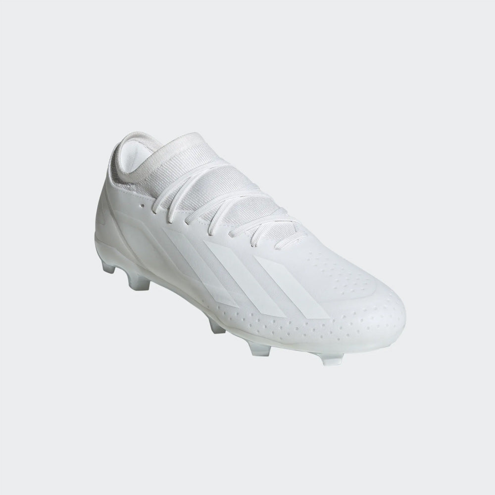 Adidas Crazyfast.3 FG Football Boots - White/White/White.