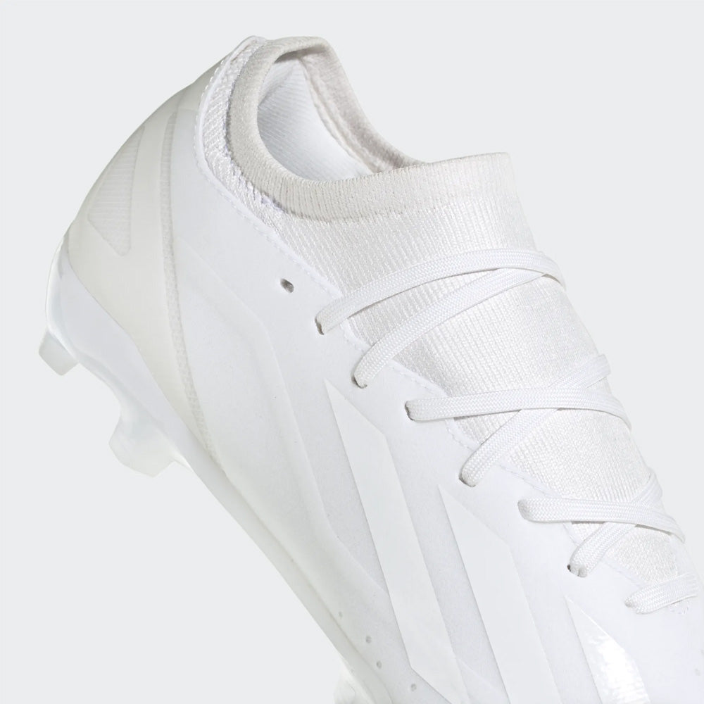 Adidas Crazyfast.3 FG Football Boots - White/White/White.