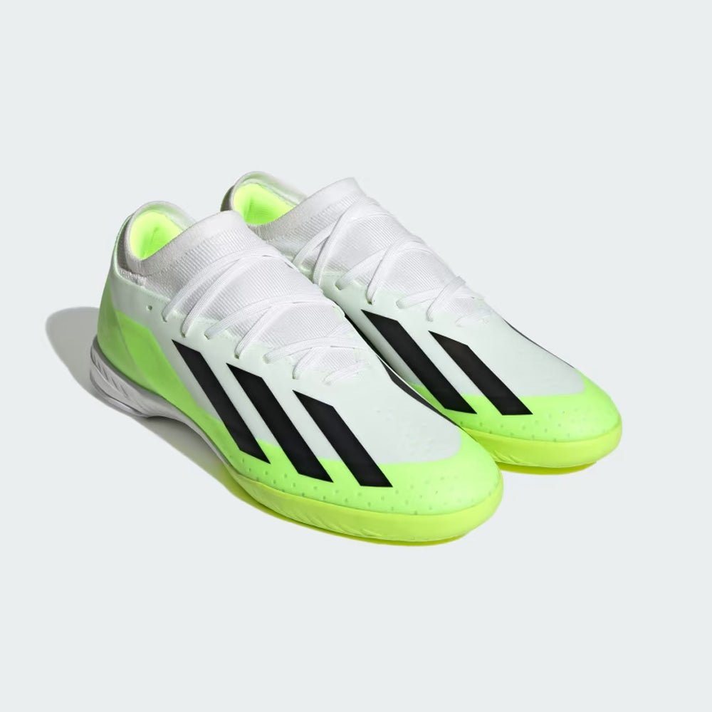 Adidas Crazyfast.3 IN Football Boots White Black Lucid Lemon