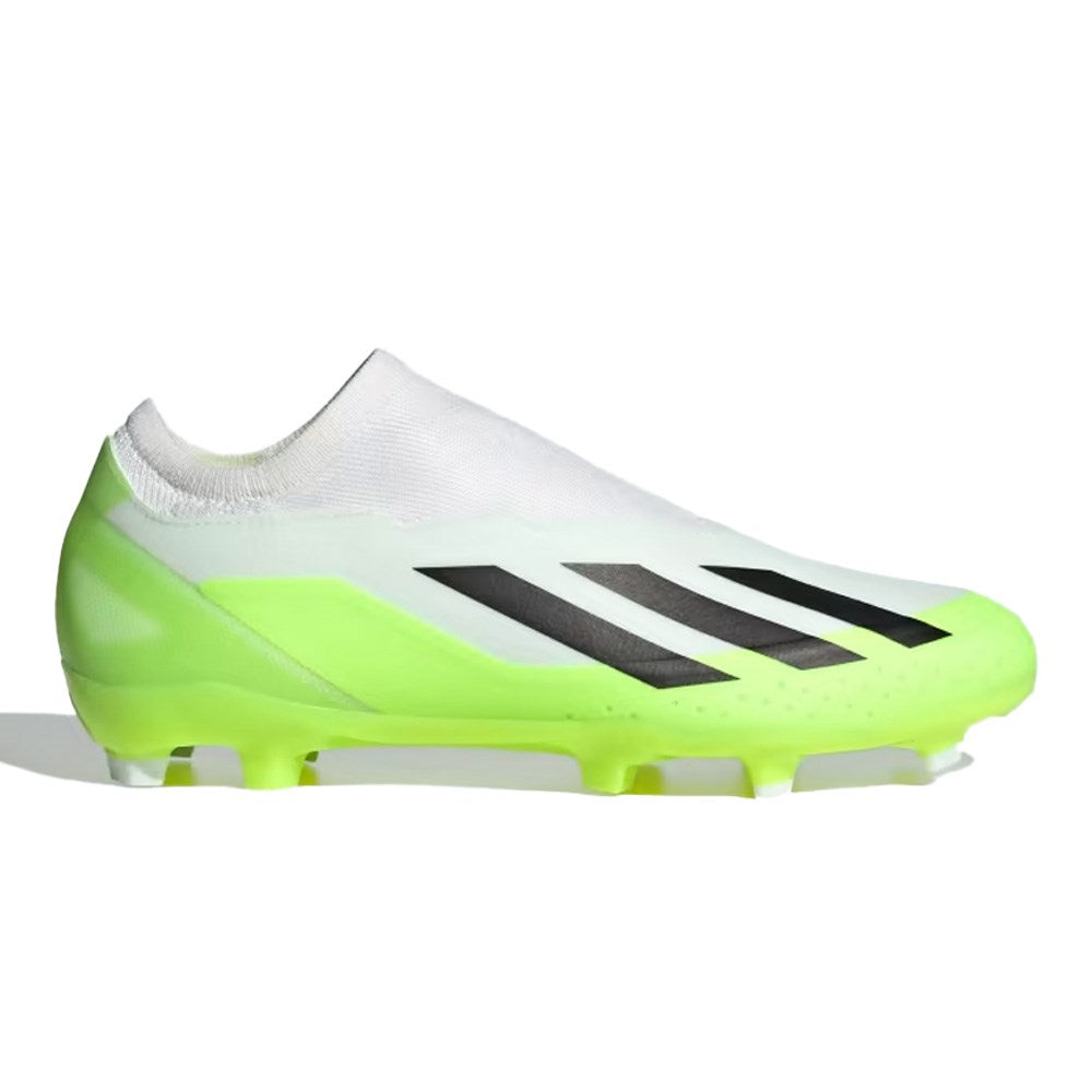 Adidas Crazyfast.3 LL FG Football Boots, White/Black/Lucid Lemon