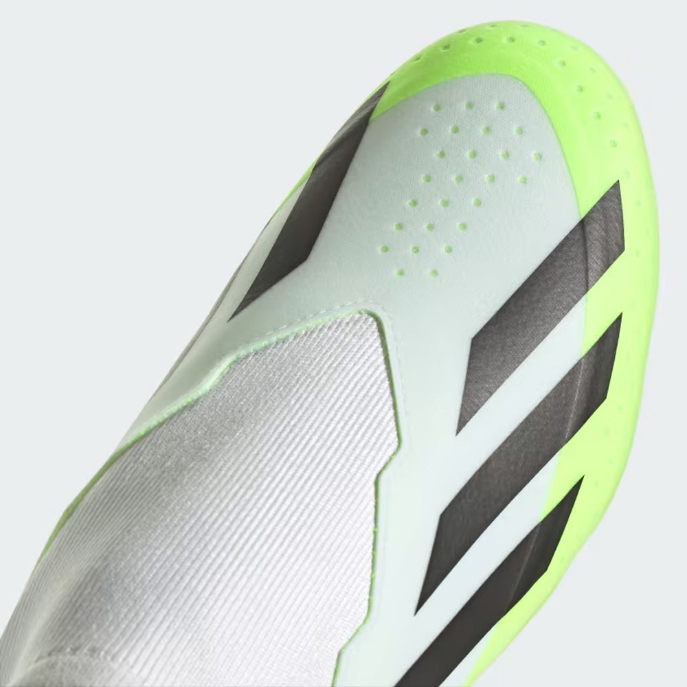 Adidas Crazyfast.3 LL FG Football Boots, White/Black/Lucid Lemon