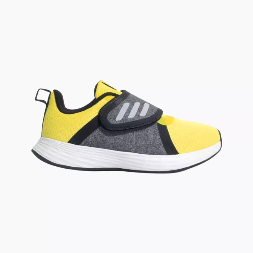 Adidas Credulo 2.0 Kids Running Shoes - Impact Yellow/Black (4-7 years)