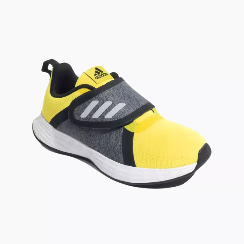 Adidas Credulo 2.0 Kids Running Shoes - Impact Yellow/Black (4-7 years)