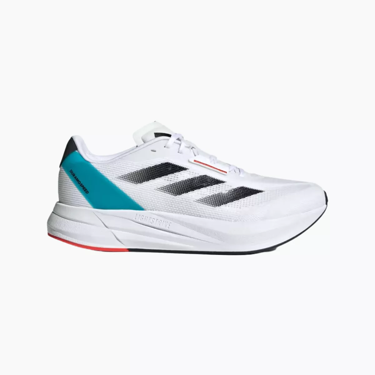 Adidas Duramo Speed Men's Running Shoes, Cloud White Core Black Lucid Cyan