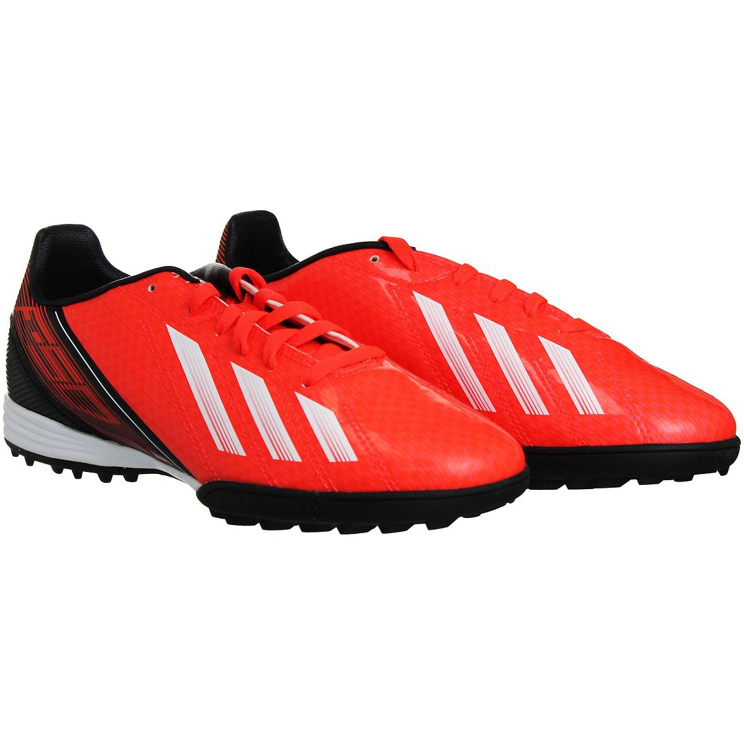 Adidas F10 children's red soccer boots