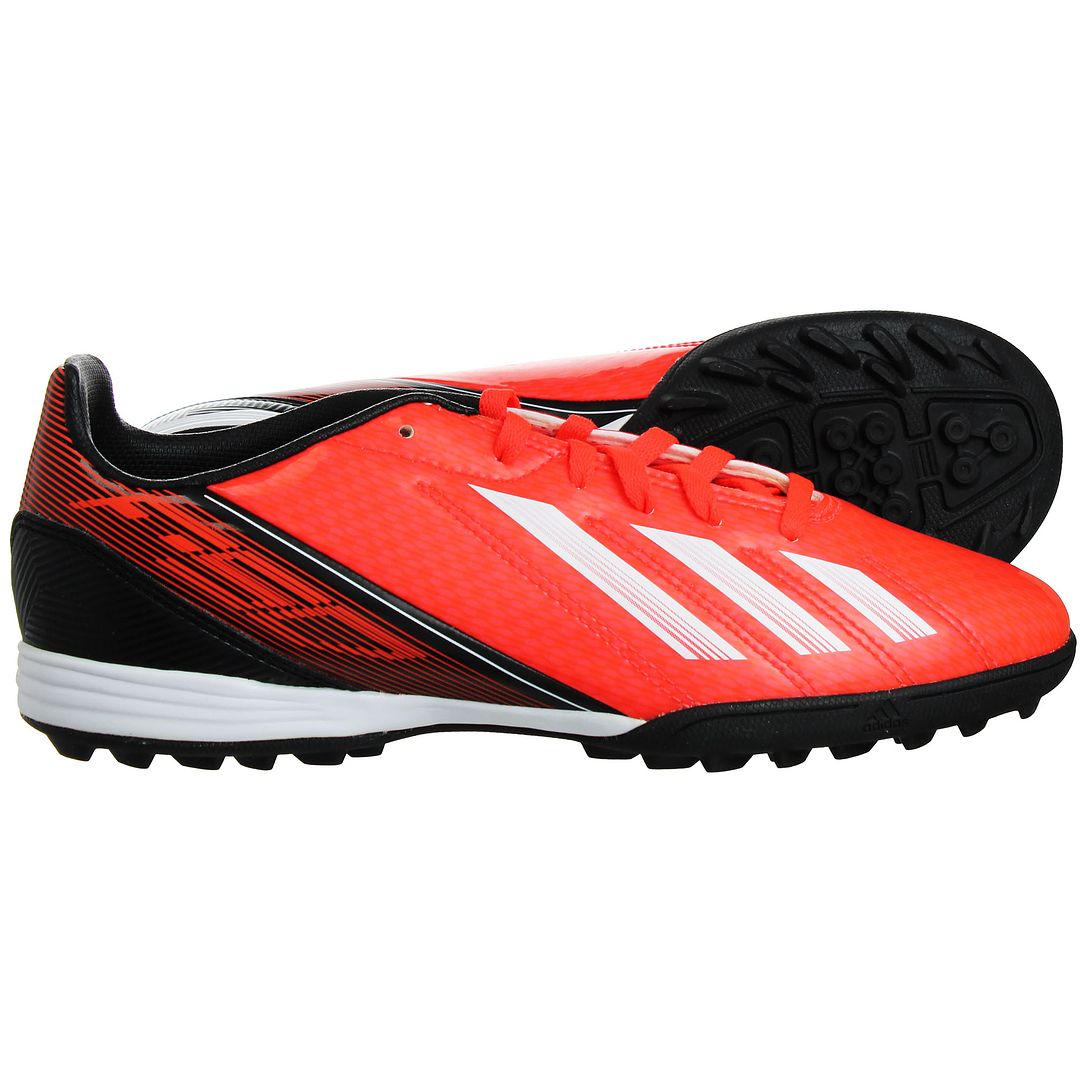 Adidas F10 children's red soccer boots