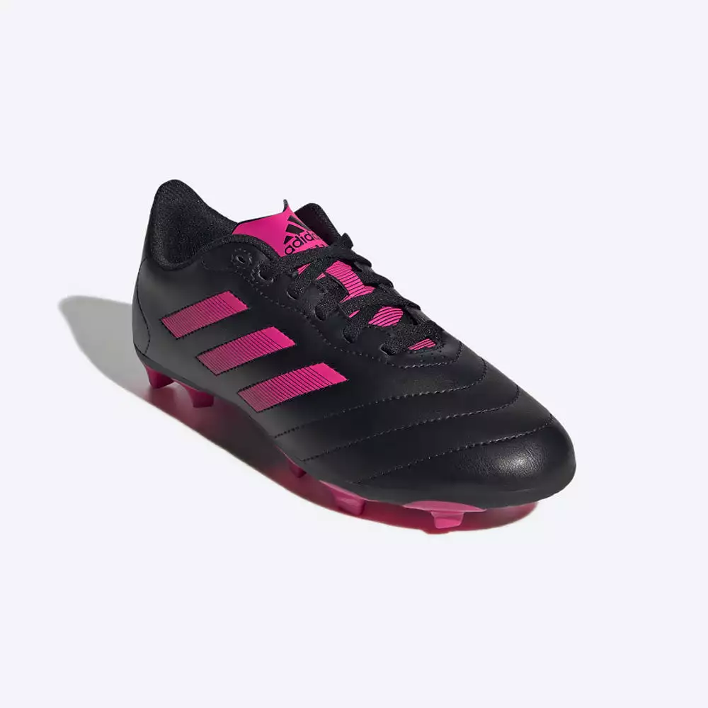 Adidas Goletto VIII Junior FG Football Boots - Black/Team Shock Pink/Black