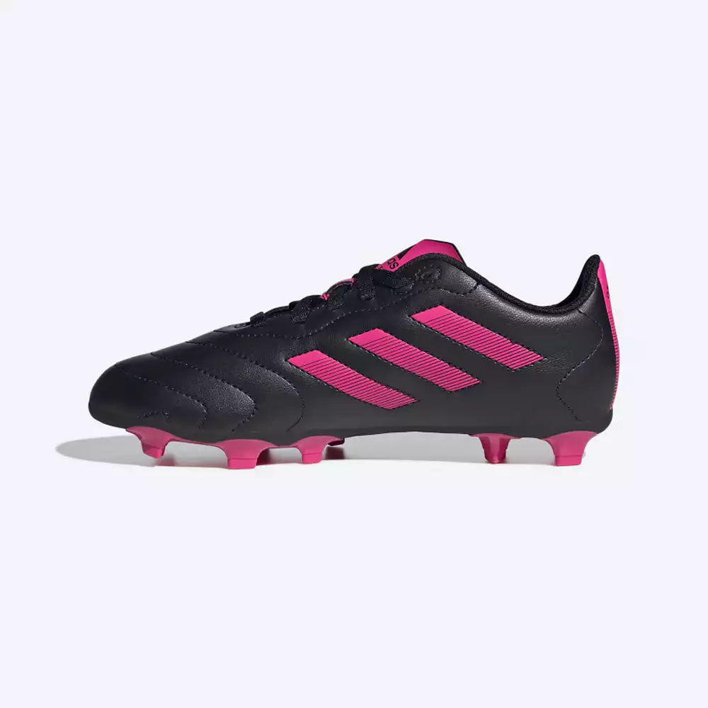 Adidas Goletto VIII Junior FG Football Boots - Black/Team Shock Pink/Black