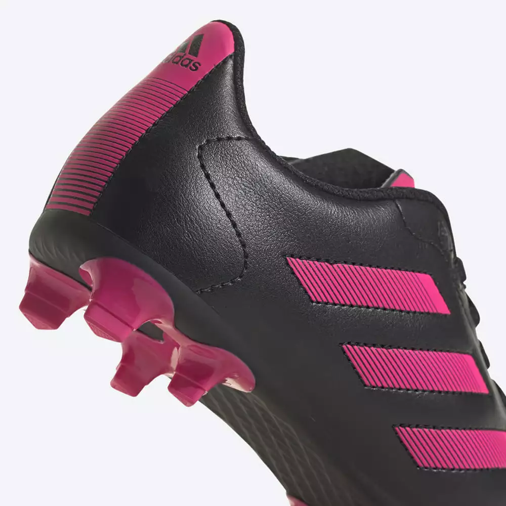 Adidas Goletto VIII Junior FG Football Boots - Black/Team Shock Pink/Black