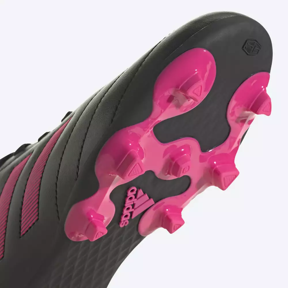 Adidas Goletto VIII Junior FG Football Boots - Black/Team Shock Pink/Black