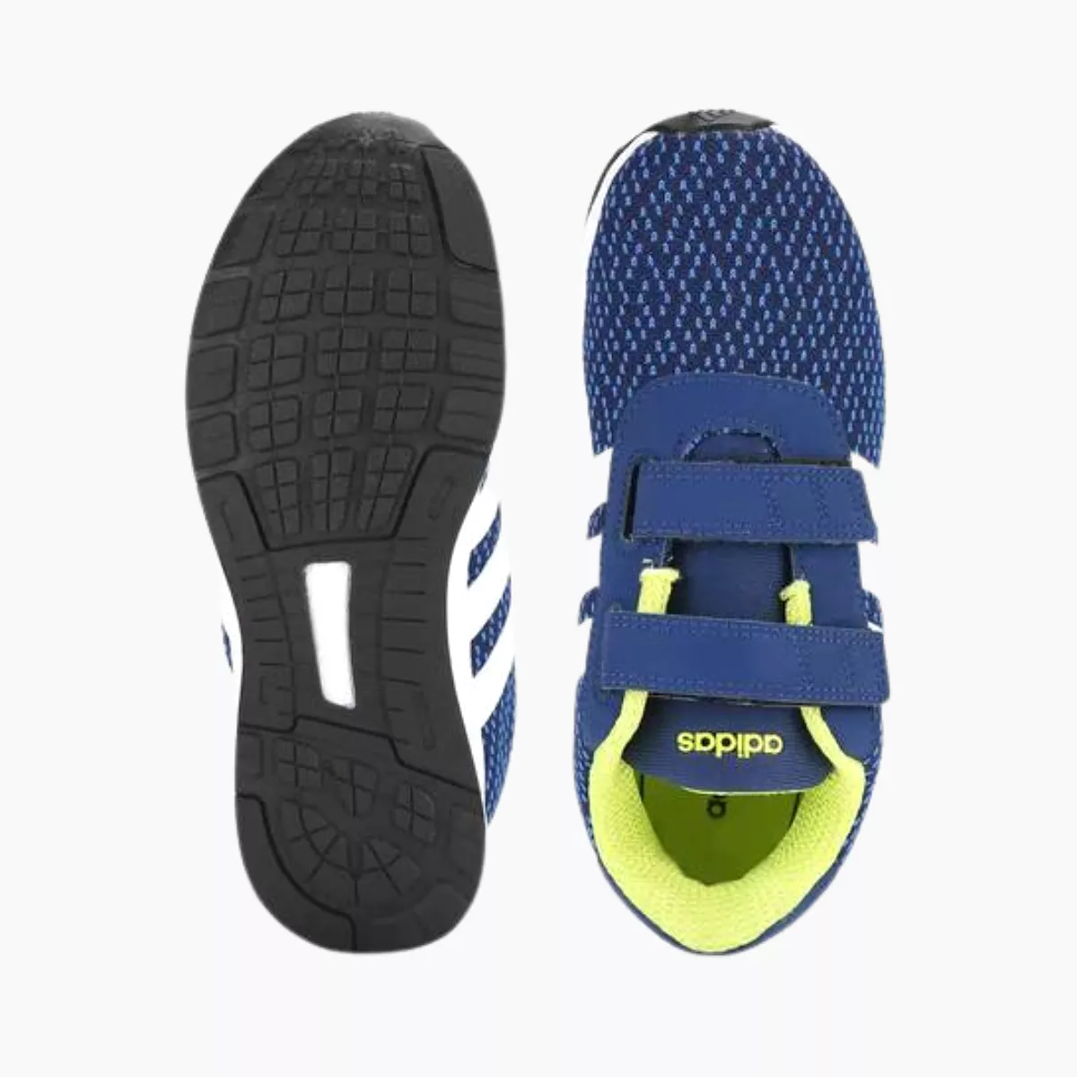 Adidas Kids Running Shoes Blue Velcro (7-12 Years)