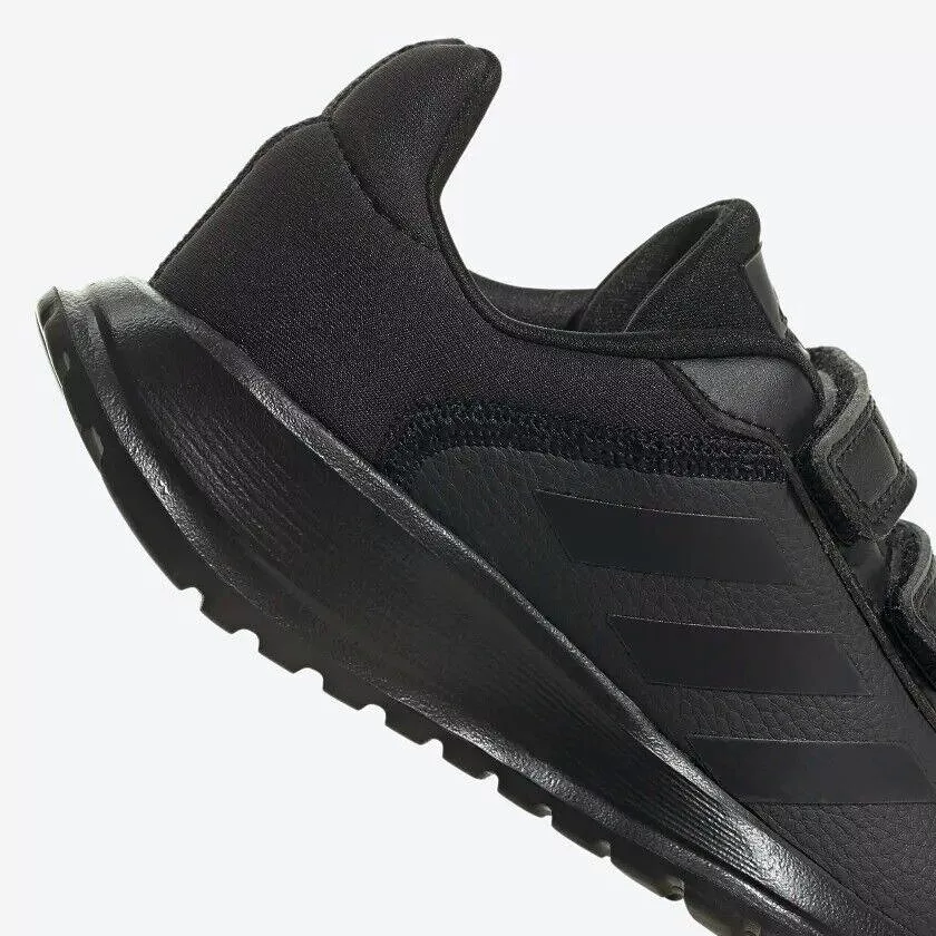 Adidas Kids Running Shoes - Tensaur Run 2.0 - Black Strap, School Sports, Children's.