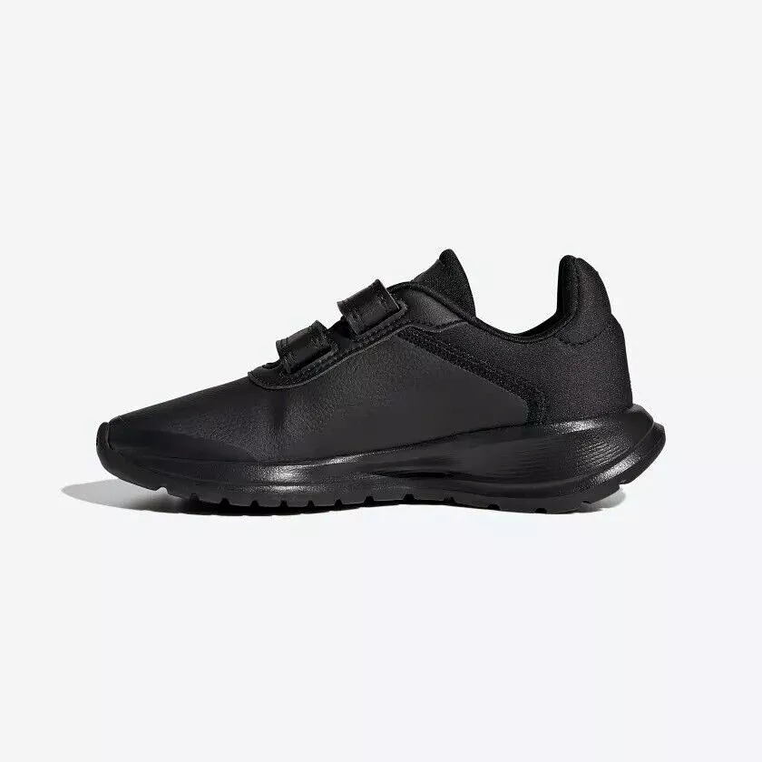 Adidas Kids Running Shoes - Tensaur Run 2.0 - Black Strap, School Sports, Children's.