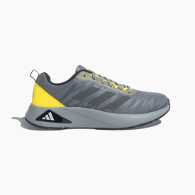 Adidas Men's Running Shoes - Medium Lead / Grey Six / Impact Yellow