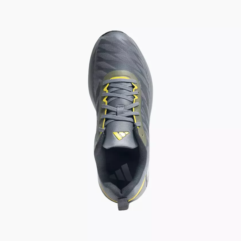 Adidas Men's Running Shoes - Medium Lead / Grey Six / Impact Yellow