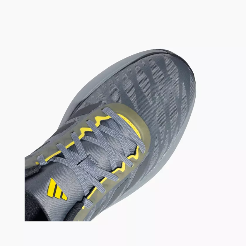 Adidas Men's Running Shoes - Medium Lead / Grey Six / Impact Yellow